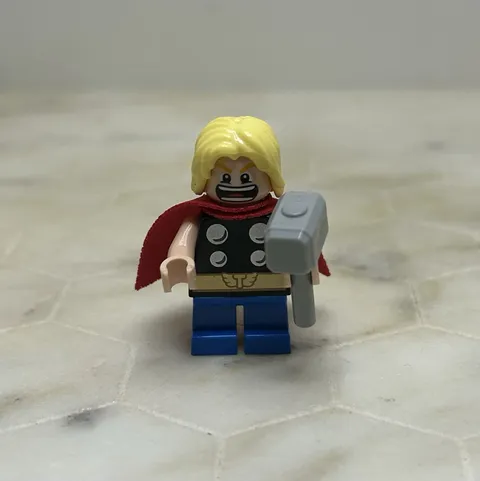 Lego Thor Minifigure 76091 Mighty Micros sh0485 Marvel Super Heroes Rare SeePics