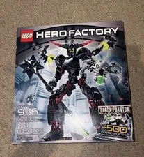 LEGO HERO FACTORY #6203 Black Phantom Sealed**DAMAGED BOX**And Sharpie On Back