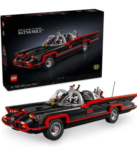 LEGO DC Batman Classic TV Series Batmobile 1966 Building Set 76328 for Adults