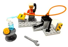 LEGO Minifigures: Extra Cautious Electrician-M.O.C. Brand New ✨Carefully Shipped