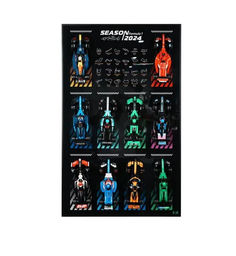 Display Wallboard for Lego Speed Champions Ultimate Formula 1 Collector's Pack