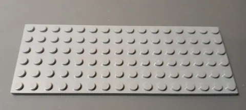 #3781# Genuine Lego 3027 Plate 6 X 16 in light bluish grey in NEW condition