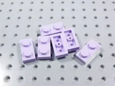 LEGO Lot of 6 Lilac Purple 1x2 Plates BN