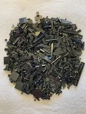 Around 1500 BLACK LEGO Specialty Pieces Bricks Plates Slopes Studs Parts