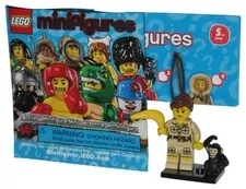 LEGO Series 5 Zoo Keeper With Banana & Monkey (2011) MiniFigure Toy Figure