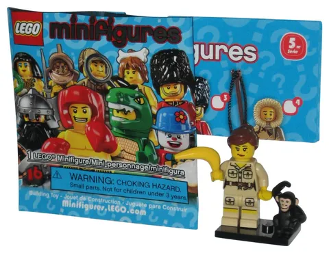 LEGO Series 5 Zoo Keeper With Banana & Monkey (2011) MiniFigure Toy Figure