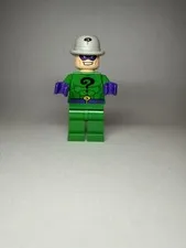 LEGO Riddler Minifigure Sh0008 DC Super Heroes 6857 Green Outfit Bowler Hat Good
