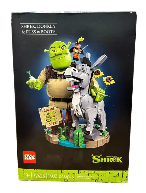 Lego Shrek, Donkey & Puss In Boots Building Set - 72423 - NEW IN BOX!