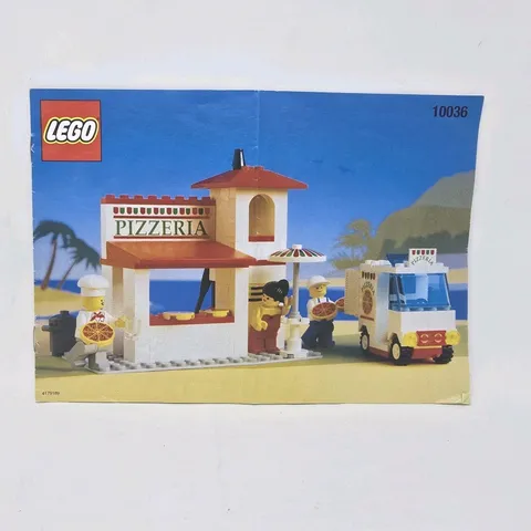 Lego Town 10036 Pizza To Go Pizzeria Instruction Manual Only