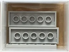 LEGO Parts - Light Bluish Gray Tile 2 x 6 - No 69729 - QTY 5