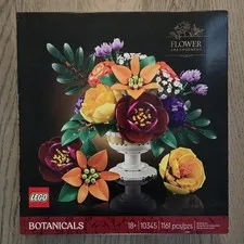 LEGO BOTANICALS FLOWER ARRANGEMENT 10345 BUILDING SET 1161 PIECES