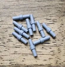 LEGO Light Bluish Gray Bar 2L with Stop Ring. QTY 10. Part No. 78258.