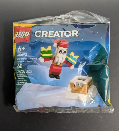 BRAND NEW LEGO #30692 CREATOR Christmas Chimney Fun with Santa Polybag
