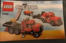 LEG0 Instructions ONLY NO Bricks Creator 31005