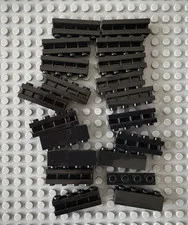LEGO 20 pieces Black Brick, Modified 1 x 4 with Channel FREE SHIPPING