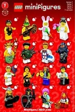 LEGO Minifigures Series 7 Complete Set Of 16 Minifigures 8831