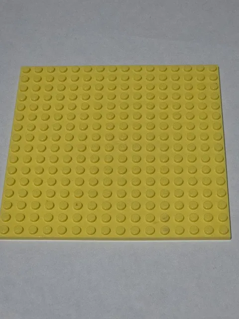 LEGO Bright Light Yellow Plate 16 x 16 ● # 91405 5" Studded Rigid 16x16