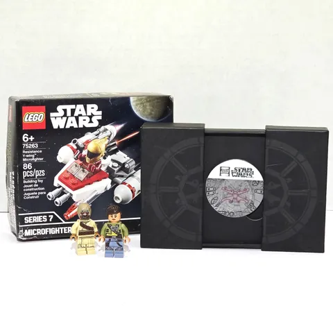 LEGO Star Wars Yavin Collector Coin Minifigure Lot NEW Microfighter Gift Set