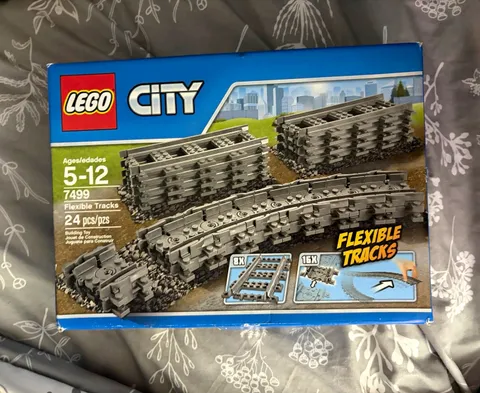 LEGO City Trains 7499 Flexible Tracks Complete Set 24 Pieces Ages 5-12