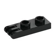LEGO Part 4275b - Black Hinge Plate 1 x 2 with 3 Fingers [Hollow Studs]