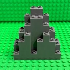 LEGO 6083 Dark Bluish Gray LURP Rock Panel 3x8x7 Triangular Castle Mountain