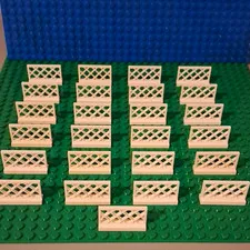 Lego 1x4x2 Lattice Fence. In White. Lot Of 25. Great Condition