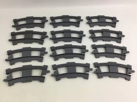 Lego Duplo Train Tracks Dark Gray Set Of 12 Replacement Pieces