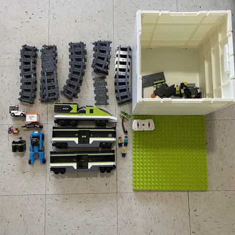 LEGO City: Express Passenger Train (60337) - Incomplete Set with Storage Bin