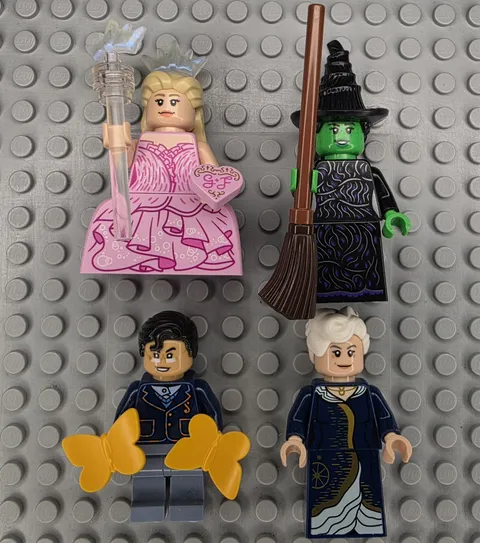 Lego Wicked Minifigures Lot Glinda Elphaba Pfannee Madame Morrible