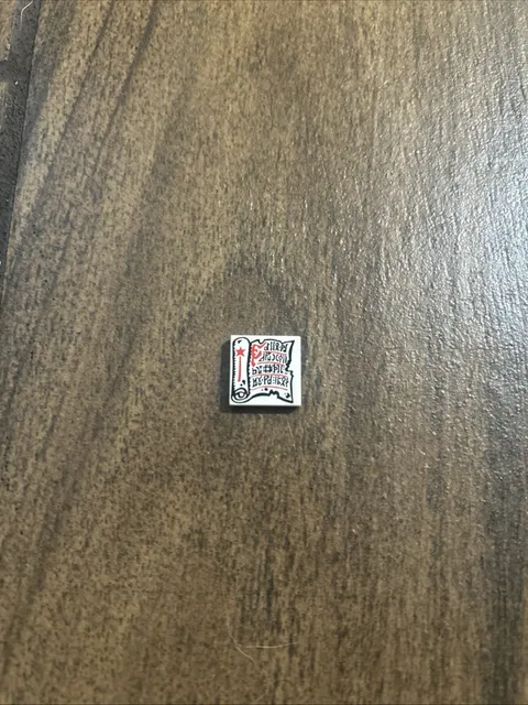 LEGO Minifigure Magic Scroll Tile 2x2 PRINTED