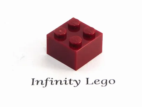 12 LEGO Dark Red Brick 2 x 2 Star Wars (3003) - (12 Pieces)