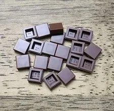 LEGO Reddish Brown  1 X 1 Tile. QTY 20 Part No. 3070