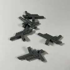 5x LEGO minifig weapon gun blaster weapon rifle 15445 dark gray dark gray