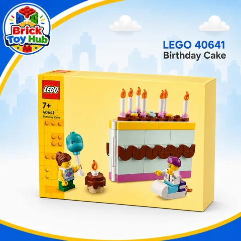 LEGO 40641 Birthday Cake New Sealed Seasonal Celebration 211 pcs 2 Minifigs