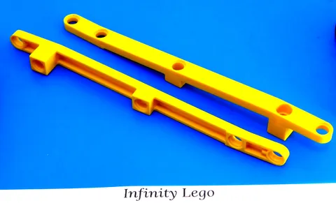 2 LEGO Yellow Crane Harbour Derrick 16 Double Attachment w/ 5 Holes 28174 59807