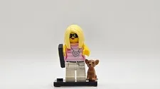 LEGO minifigure Trendsetter col10-14 col158 CMF Series 10 phone Chihuahua dog