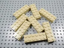 LEGO Lot of 8 Tan 2x6 Bricks BC