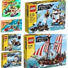LEGO Pirates 6240 6241 70409 70410 70411 70413 - No Box, Parts Complete Set