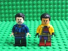 Lot 2 Marvel Super Heroes LEGO minifigures Dr. Doctor Strange + Wong SW64