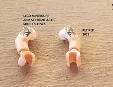 LEGO Minifigure Arm Set Right & Left Short Sleeves
