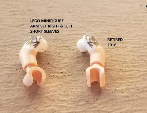 LEGO Minifigure Arm Set Right & Left Short Sleeves