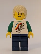 LEGO Creator Boy TWN296 Minifigure 31067 Classic Space Shirt Tan Hair