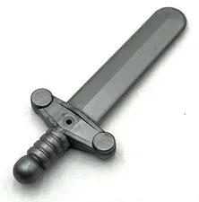 Lego New Flat Silver Minifigure Weapon Sword Shortsword Elaborate Hilt Part