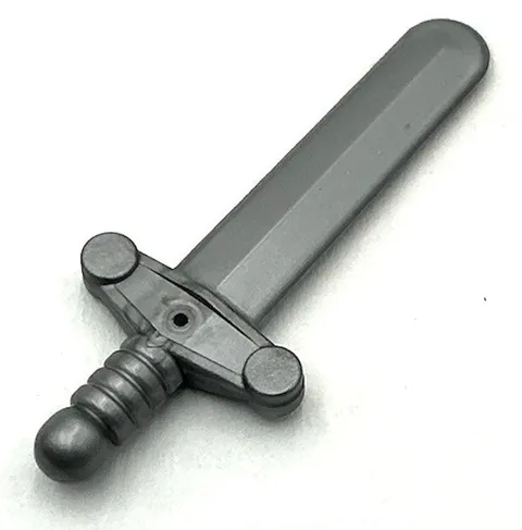 Lego New Flat Silver Minifigure Weapon Sword Shortsword Elaborate Hilt Part
