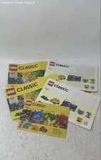 Lot Of 5 Pcs Assorted Lego Classic Mixed Variety Instruction Manuals For Age 3+