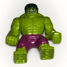 ✅ LEGO Marvel Minifigure sh0371 BigFig HULK Giant, Magenta Pants, Avengers