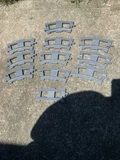 Lego Duplo Gray Train Tracks Lot of 11 (10 Curved & 1 Straight)