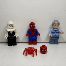 Lego Marvel Minifigs Lot Of 3 - Spider-man Ghost Spider (Gwen Stacey) Aunt May