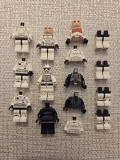 LEGO Star Wars Clone & Stormtrooper Minifigure Parts Lot – Vader, Tie Pilot