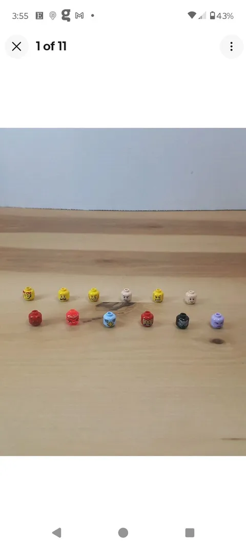 Lego Minifigure Heads Assorted Lot Of 12 Devil Chima Balaclava Spider Skull Head